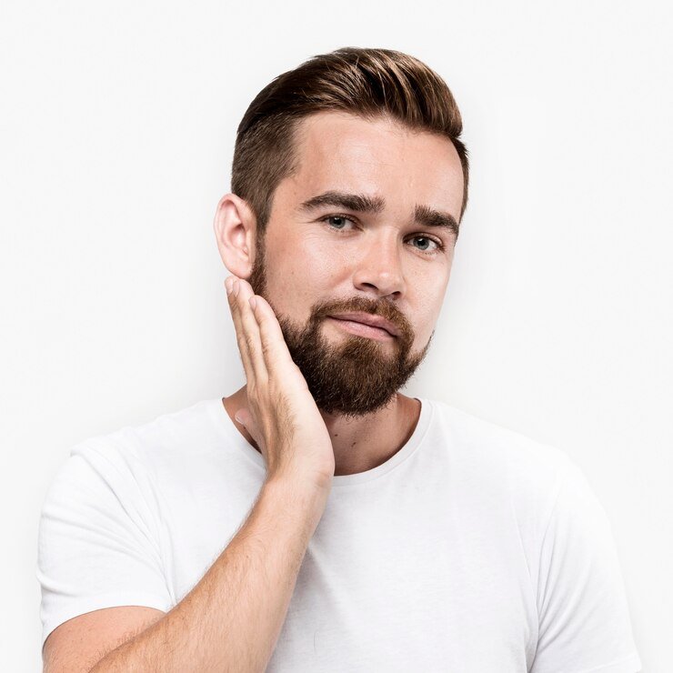 FUE beard transplant procedure in progress at Hues Aesthetic Clinic Madurai
