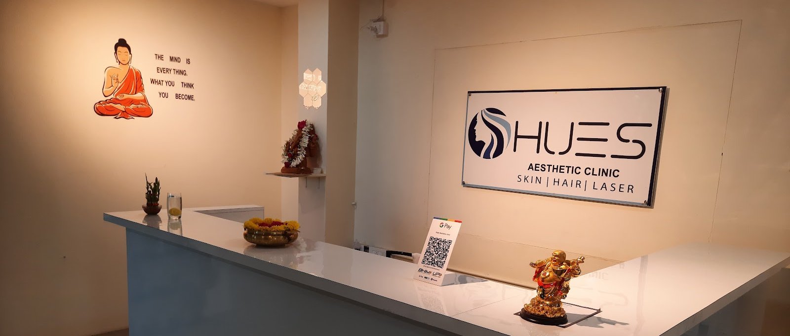 Specialist performing laser lip pigmentation treatment at Hues Aesthetic Clinic Madurai