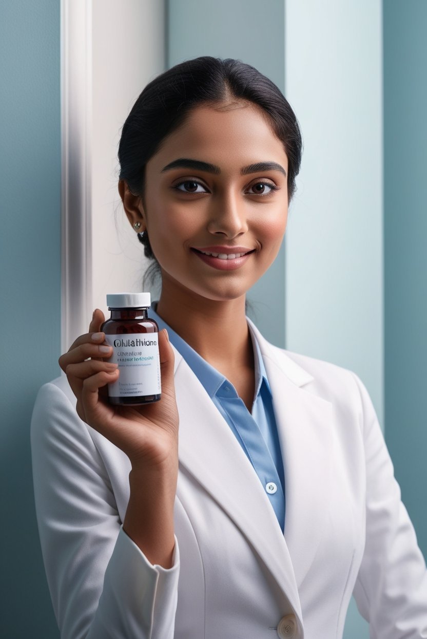 Specialist administering glutathione skin brightening treatment at Hues Clinic Madurai