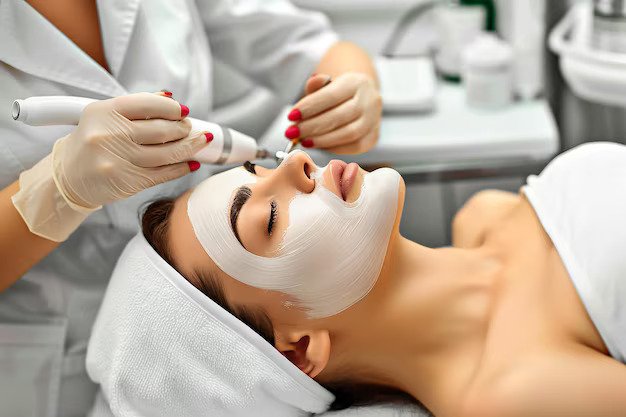 Specialist performing customized medifacial treatment at Hues Aesthetic Clinic Madurai