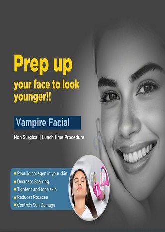 Specialist performing PRP vampire facial treatment at Hues Aesthetic Clinic Madurai